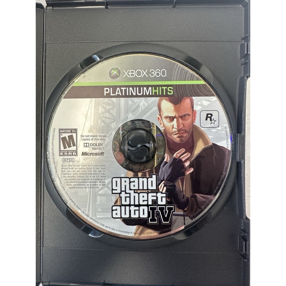Grand Theft Auto IV (Microsoft Xbox 360, 2008) Disc Only TESTED